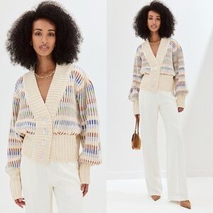 FARM RIO Bold Stitch Knit Cardigan XXS